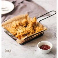 Khay đựng đồ chiên  GIỎ DECOR CHUYÊN DỤNG ĐỰNG ĐỒ CHIÊN - KHOAY TÂY - NEM CHUA RÁN - Vuông