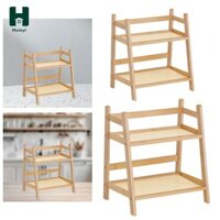 Khay đựng đồ để bàn Hoyyl Giá đỡ trưng bày Khay đựng đồ bằng gỗ 2 lớp Chăm sóc da