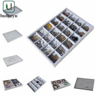 Khay đựng đồ trang sức nhung ZENITHEM, Hộp đựng đồ trang sức dung tích lớn bằng gỗ, Vòng cổ chuyên nghiệp Hộp đựng vòng tay Hộp trưng bày trang sức