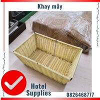 Khay đựng đồ,khay bánh,khay decor giả mây tre đan