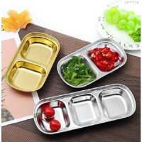 Khay Đựng Gia Vị Nước Chấm Inox 3 Ngăn A475