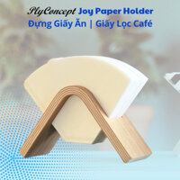 Khay đựng giấy ăn, giấy lọc cafe Plyconcept Joy Paper Holder màu gỗ