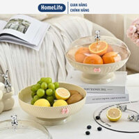 Khay đựng hoa quả bánh kẹo Uforu cao cấp, đĩa đựng trái cây chất liệu nhựa PET phong cách hiện đại sang trọng - UF524