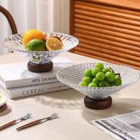 Khay Đựng Hoa Quả, Bánh Kẹo Thuỷ Tinh Cao Cấp - Đĩa Đựng Hoa Quả Phong Cách Sang Trọng - VINTAGE BOTANICA