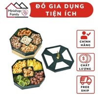 Khay đựng hoa quả nội địa Trung 3 ngăn tiện lợi- Hàng loại 1 cao cấp