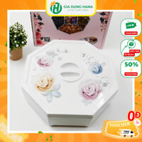 Khay Đựng Hộp Mứt Tết Xuân Sứ Cao Cấp Sang Trọng Phú Quý Đồ Ăn Vặt Siêu Rẻ-cám ơn bạn