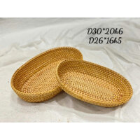 khay đựng mây tre đan