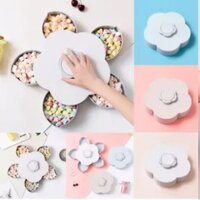 Khay đựng mứt, bánh kẹo  xoay hình cánh hoa độc đáo