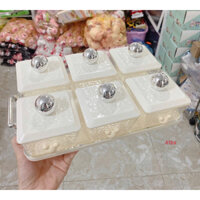 Khay Đựng Mứt Tết 4 Ngăn - 6 Ngăn