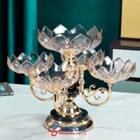 Khay đựng mứt tết 4,5 tầng, khay đựng bánh kẹo hoa quả phong cách hiện đại, đơn giản