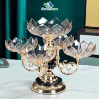 Khay đựng mứt tết 4,5 tầng, khay đựng bánh kẹo hoa quả phong cách hiện đại, đơn giản