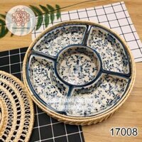 Khay Đựng Mứt Tết Bằng Sứ Cao Cấp – 17008
