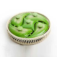 Khay Đựng Mứt Tết Bằng Sứ Dáng Lá Xanh