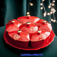 Khay đựng mứt tết bằng sứ (BA043) – Khay mứt đoàn viên