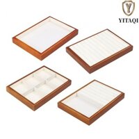 Khay đựng nhẫn gỗ YITAQI Velvet Simple Store