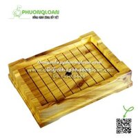 Khay đựng Sashimi giả gỗ chữ nhật 35.7×25.8cm SL-171