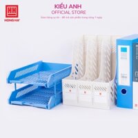 Khay đựng tài liệu, khay nhựa 2 tầng A4 Hồng Hà S13 6621 VPP Kiều Anh