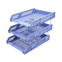 Khay Đựng Tài Liệu Nhựa A4 Comix 3 Tầng Cao Cấp, Chốt Kim Loại Giá Kệ Đựng Tài Liệu Tiện Dụng