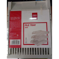 Khay Đựng Tài Liệu Nhựa Deli 9209 3 Tầng