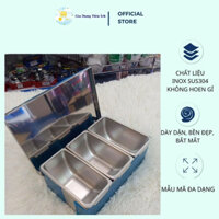 Khay Đựng Thạch, Buffet, Kem, Khay Inox Đựng Topping 3 ngăn Dày Dặn, Tiện Lợi, Tiết Kiệm Diện Tích Mta-Mart2