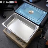 Khay đựng thạch trà sữa GN 1/1 inox 304 nhiều độ sâu