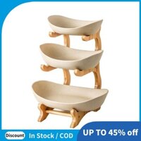 Khay đựng trái cây 3 lớp, Khay đựng đồ ăn nhẹ bằng nhựa phòng khách, Giỏ trái cây sấy sáng tạo, Khay kẹo, Giá bánh, Bát Salad.