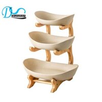 Khay đựng trái cây 3 lớp, Khay đựng đồ ăn nhẹ bằng nhựa phòng khách, Giỏ trái cây sấy sáng tạo, Khay kẹo, Giá bánh, Bát Salad.