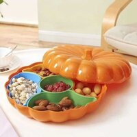 Khay đựng trái cây bí đỏ có nắp hộp trái cây sấy khô Khay đựng kẹo cưới Dày Phong Cách Châu Âu bằng nhựa khay đựng đồ ăn vặt IP4M