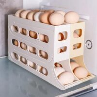 Khay Đựng Trứng 4 Tầng Lăn Tự Động - Khay Đựng Trứng Tủ Lạnh, khay nhựa đựng trứng, khay nhựa đựng trứng trong tủ lạnh