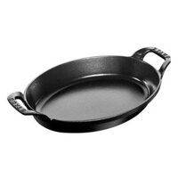 Khay gang oval Staub màu đen 29cm