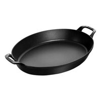 Khay gang oval Staub màu đen 37cm