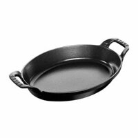 Khay gang oval Staub màu đen 23cm