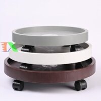 Khay, Giá để chậu hoa bằng nhựa DHB01, Kệ để chậu cây cảnh 4 bánh, Đế chậu cây có bánh xe lăn ( Không chọn màu )