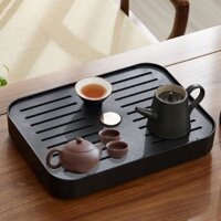 Khay giá kệ để bộ Trà/cốc chén nhựa PP giả gỗ đẹp sang trọng lịch sự