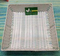 Khay giả mây trắng 30x30cm