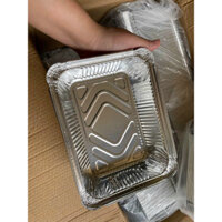 Khay giấy bạc lót nồi chiên không dầu hình chữ nhật(cm)