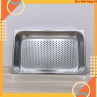 Khay GN Inox 304 Có Lỗ Kích Thước Tiêu Chuần 1/1 Dày 0.7mm Dùng Đựng Thực Phẩm Khô