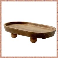 Khay Gỗ Bánh Món Tráng Miệng Đĩa Nhà Hàng Nhà Khay Gỗ Hương Liệu Đồ Trang Trí Khay Bình Trang Trí (R F C V)