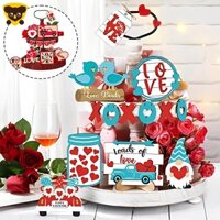 Khay Gỗ Để Bàn Trang Trí Ngày valentine / valentine Gọn Nhẹ Và Tái Sử Dụng Được 4432