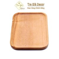 Khay Gỗ Decor Đựng Đồ Ăn Hình Chữ Nhật - Hàng Cao Cấp