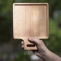 Khay Gỗ Decor hình Vuông có tay cầm