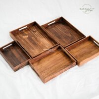 Khay gỗ đựng bánh, trà - Khay gỗ decor