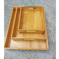 Khay gỗ đựng đồ decor, khay gỗ tự nhiên - Nhiều cỡ