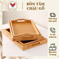 Khay gỗ đựng đồ spa ⚡ GỖ CAO CẤP ⚡ Khay đựng đồ, trang trí spa gỗ sồi tự nhiên, khay đựng cốc chén uống trà mời khách