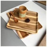 Khay Gỗ Keo Ghép Đựng Đồ Ăn, Bánh Ngọt, Decor Chụp Ảnh Vitrapro .