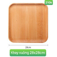 Khay gỗ tần bì nguyên khối Lifehomes Decor, khay úp cốc