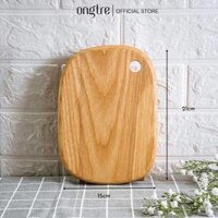 Khay gỗ tần bì vàng, nâu đa năng ONGTRE dùng cho nhà hàng, khách sạn - HCN 21x15cm