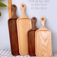 Khay gỗ tay cầm cao cấp,khay gỗ tần bì/gỗ óc chó trang trí tiệc, bày đồ ăn...