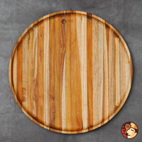 Khay gỗ Teak Chef Studio hình tròn 35x2 cm