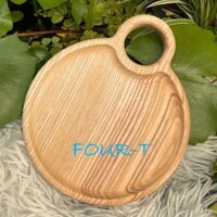 KHAY GỖ tròn có quai, Chụp Hình Sản Phẩm, Lót Ly, Trưng Bày Kánh Kẹo...